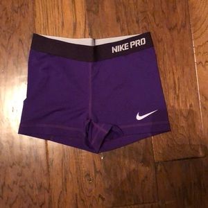 Nike Pro purple spandex